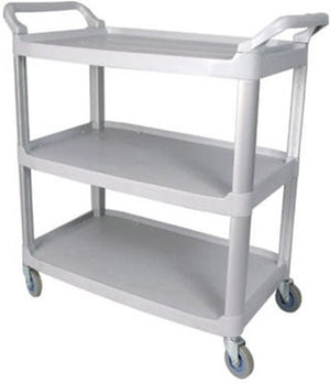 TiSA - 3 Grey Shelf Utility Cart, 1/cs - TS2612GY