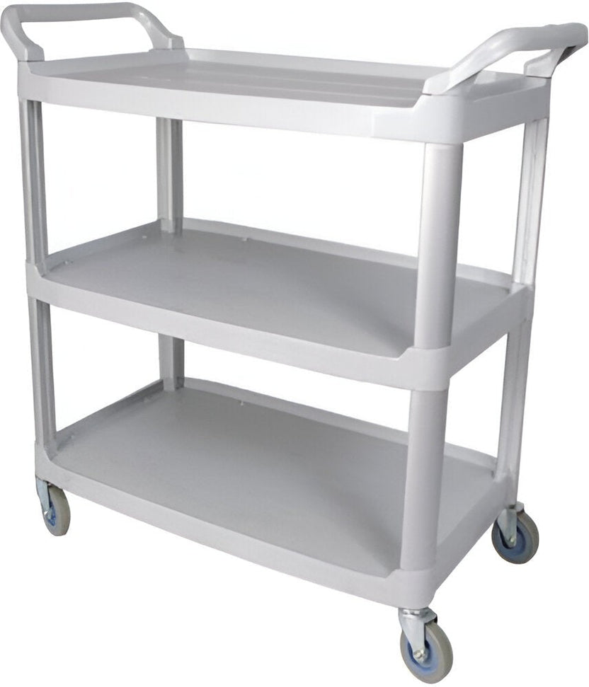 TiSA - 3 Shelf Grey Small Utility Cart, 1/cs - TS0181GY