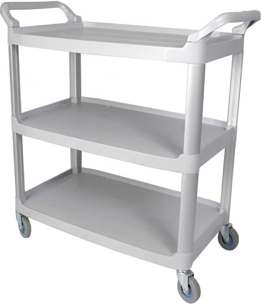 TiSA - 3 Shelf Grey Small Utility Cart, 1/cs - TS0181GY