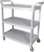 TiSA - 3 Shelf Grey Small Utility Cart, 1/cs - TS0181GY