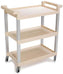 TiSA - 3 Shelf Utility Cart Beige, 1/Cs - TS2612BG