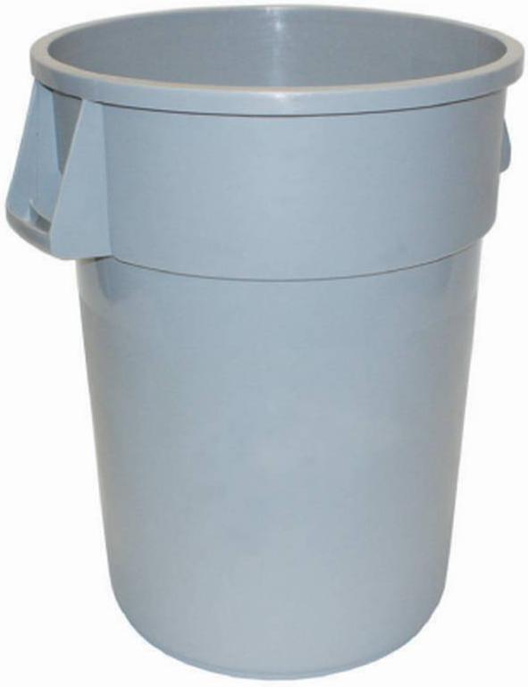 TiSA - 44 Gal Gray Round Container - TS9025