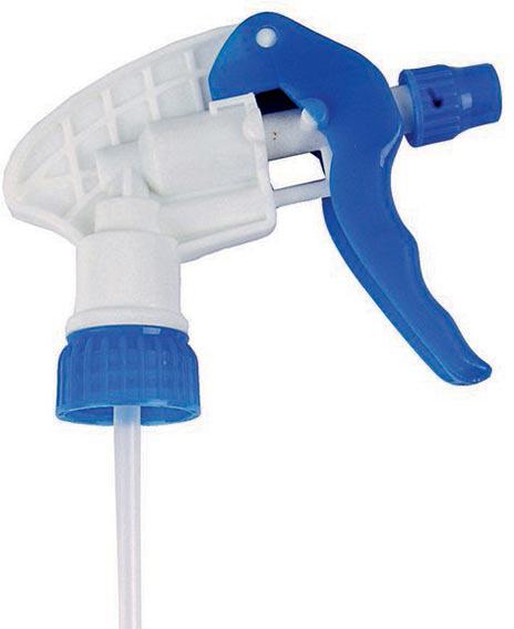 TiSA - 9" Trigger Sprayer With Blue Finger Grip, 100/Cs - TS0121