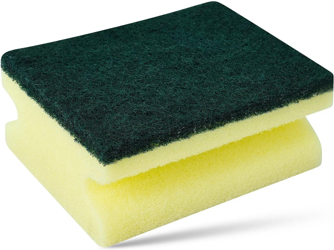 TiSA - Green Sponge With Scrubber, 25/Cs - TS51106GR