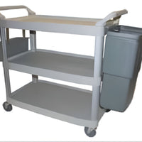 TiSA - Grey Cutlery Bin for Utility Cart, 6/cs - TS0602