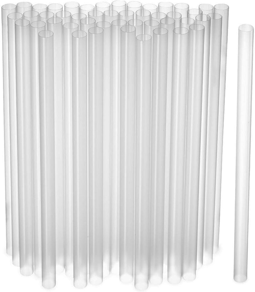 TiSA - Imperial 8" Jumbo/Giant White Straws, 150/bx, 9bx/cs - 475197
