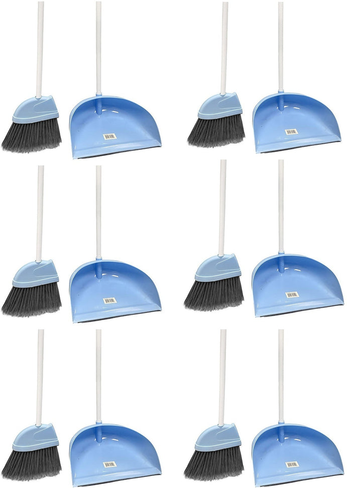 TiSA - Long Handle Dustpan With Broom HouseHold, 6/cs - TS2051H