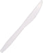 TiSA - Medium Weight Polypropylene White Disposable Knives, 1000/cs, 180cs/sk - 310197