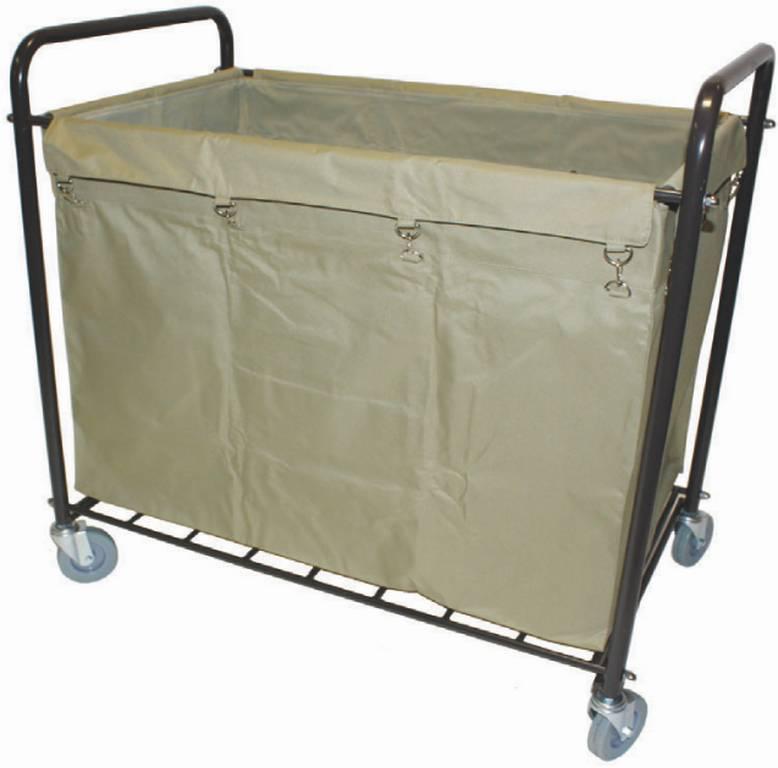 TiSA - Rectangular Metal Laundry Cart, 1/Cs - TS0011