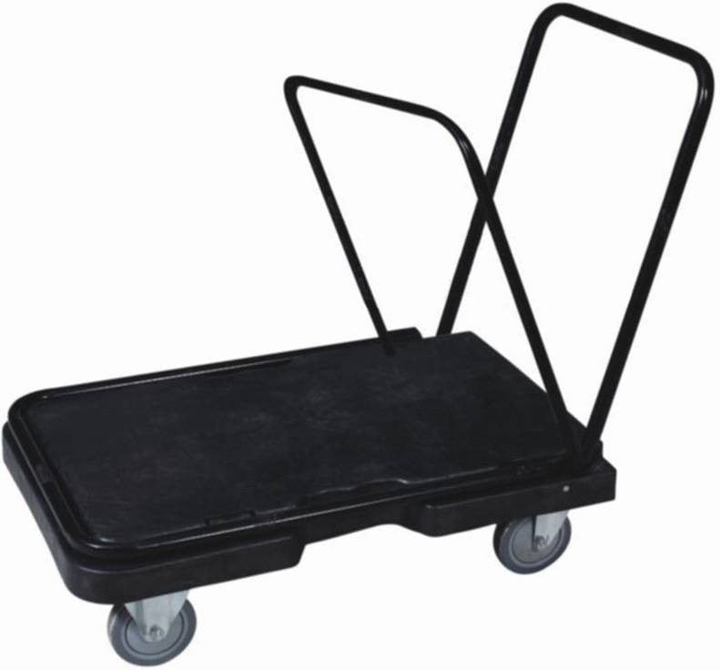 TiSA - Small Plastic Platform Cart Comes With Foldable Handle, 1/cs - TS12165