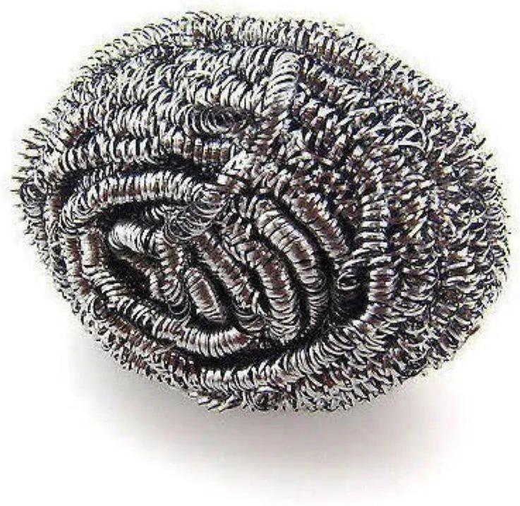 TiSA - Stainless Steel Scourer, 2/Pk, 144/cs - 50167