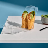 Tilton Plastic - 12" Pita Wrap Plastic Container, 300/Cs - R-730L