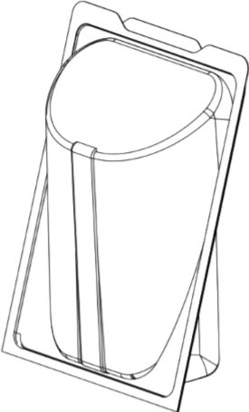 Tilton Plastic - 12" Pita Wrap Plastic Container, 300/Cs - R-730L