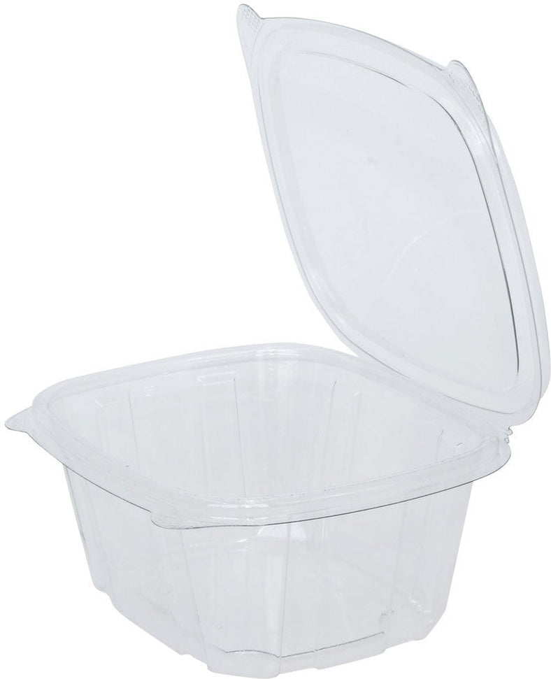 Tilton Plastic - 16 Oz Clear Hinged Deli Container, 300/Cs - R-416
