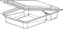Tilton Plastic - 16 Oz Clear Plastic 2 Compartment Snack Container, 300/Cs - R-520