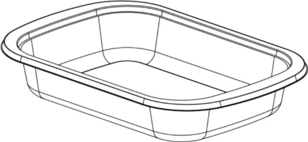 Tilton Plastic - 20 Oz CPET Black Plastic Container, 300/Cs - TIL-41N