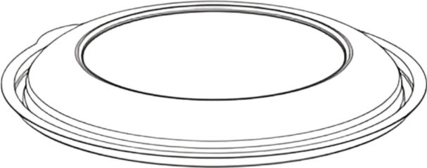 Tilton Plastic - Clear Dome Lid Fits Bio 53/54/55, 250/Cs - BIO-56B