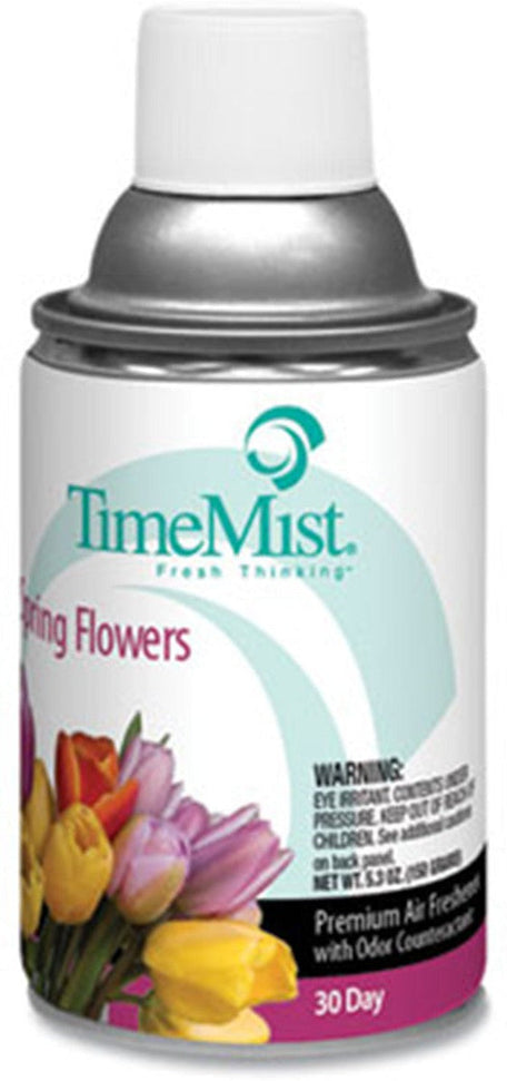 TimeMist - 30 Day Refill Spring Flowers Air Freshener Refill, 12Cn/Cs - B69801