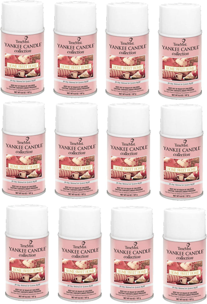 TimeMist - 30 Day Yankee Candle Collection Home Sweet Home Micro Air Freshener Refill, 12Cn/Cs - B79801