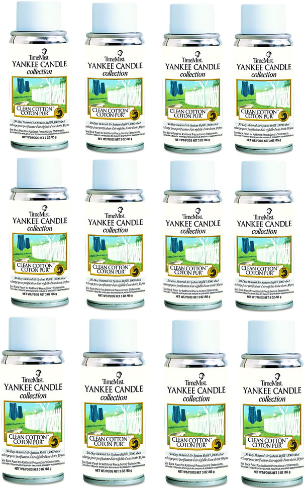 TimeMist - Metered 30 Day Clean Cotton Micro Air Freshener Refill, 12/Cs - B79501