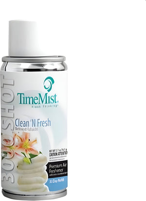TimeMist - Metered 30 Day Clean-N-Fresh Air Freshener Refill, 12Cn/Cs - B71901