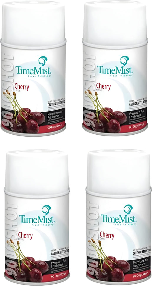 TimeMist - Metered 90 Day Cherry Air Freshener Refill, 4Cn/Cs - B72901