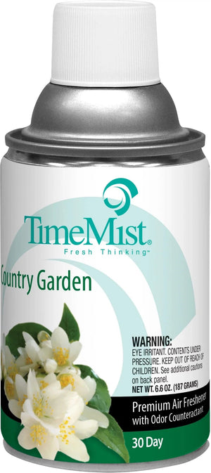 TimeMist - Premium Metered 30 Day Country Garden Air Freshener Refill, 12Cn/Cs - B69601
