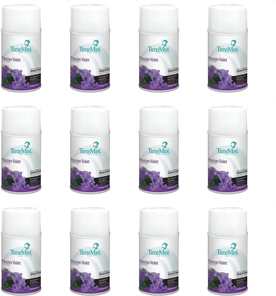 TimeMist - Premium Metered 30 Day Passion Violet Air Freshener Refill, 12/Cs - B70401