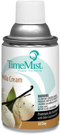 TimeMist - Premium Metered 30 Day Vanilla Cream Air Freshener Refill, 12/Cs - 1043551