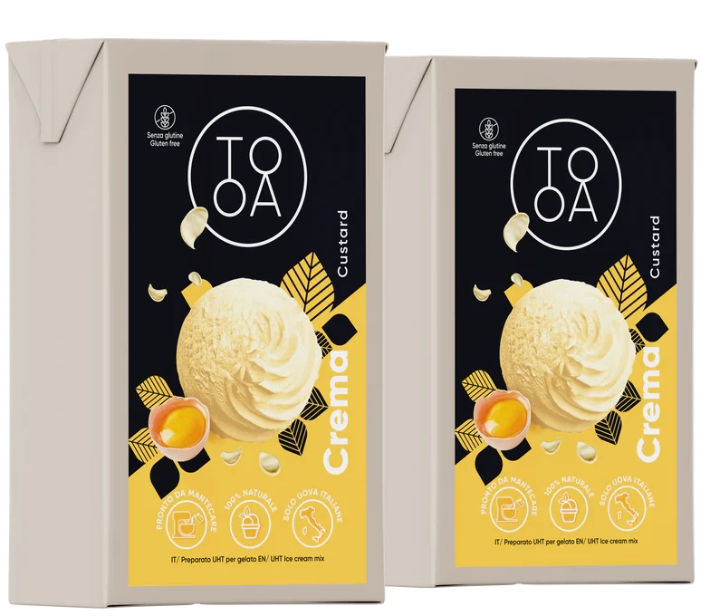 TooA - Cream Ice Cream, 1 L (Pack of 2) - MX-DA-0202-1L
