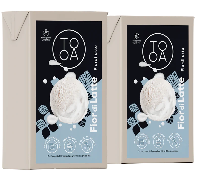 TooA - Fior di Latte Ice Cream, 1 L (Pack of 2) - MX-DA-0201-1L