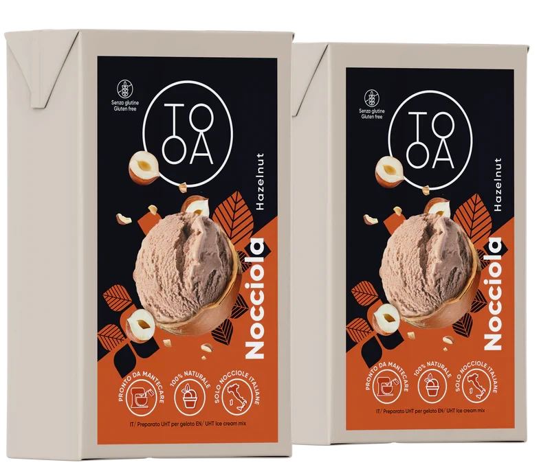 TooA - Hazelnut Ice Cream, 1 L (Pack of 2) - MX-DA-0203-1L