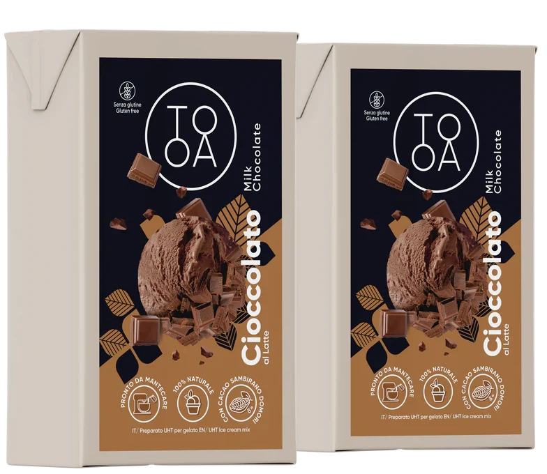 TooA - Milk Chocolate Ice Cream, 1 L (Pack of 2) - MX-DA-0205-1L