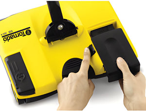Tornado - 12" EB30 Yellow & Black Compact Battery Powered Mini Sweeper - 93220