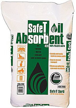 Toronto Salt & Chemicals - Cliff Safe-T Oil/Grease Absorbent, 40 lb/Bg - 2410096825