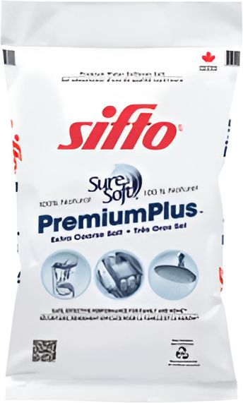 Toronto Salt & Chemicals - Sifto Premium Plus Water Salt & Ice Melter, 20kg/Bg, 56Bg/Sk - 230492