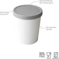 Tovolo - 1 Qt Oyster Gray Sweet Treat Tub - TV55004-201