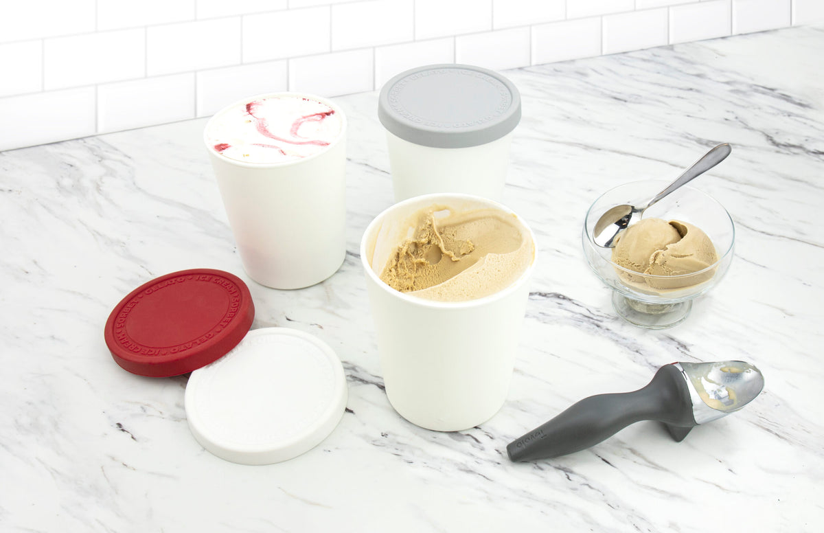 Tovolo - 1 Qt Oyster Gray Sweet Treat Tub - TV55004-201