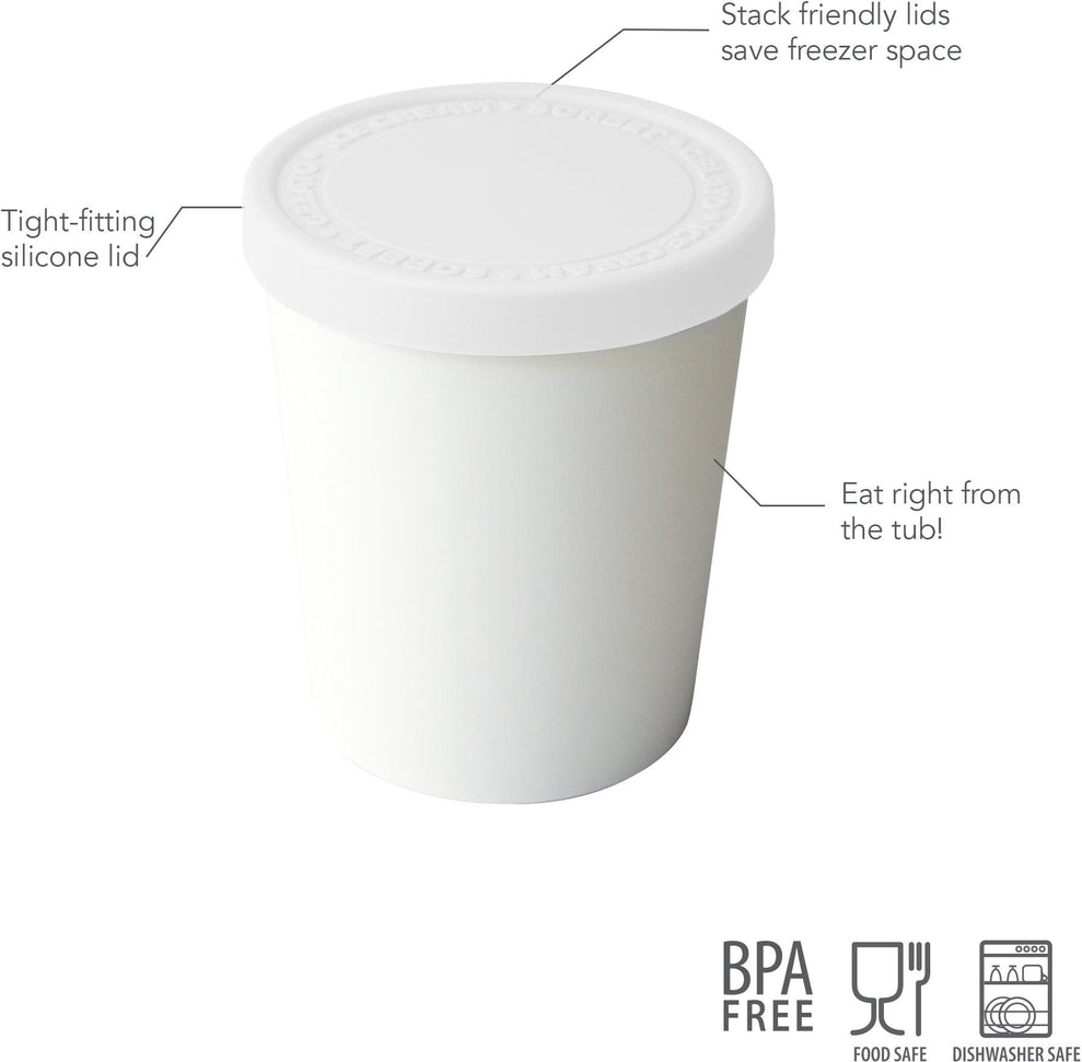 Tovolo - 1 Qt White Sweet Treat Tub - TV55006-000