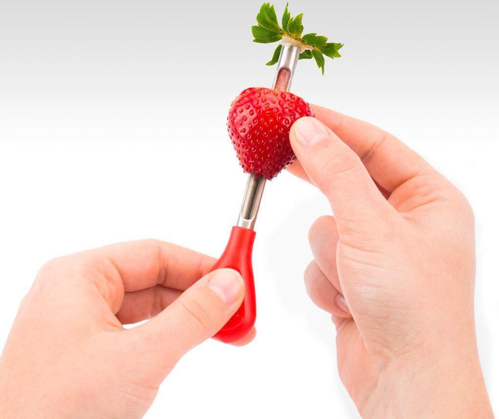 Tovolo - 2-In-1 Candy Apple Strawberry Huller - TV81-16880C