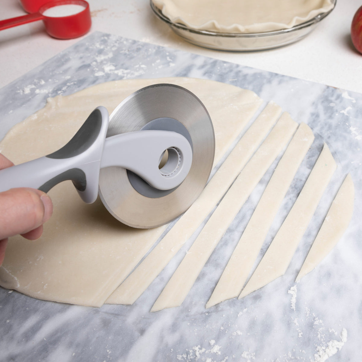 Tovolo - 2-In-1 Charcoal/Oyster Gray Pizza Wheel - TV50001-999