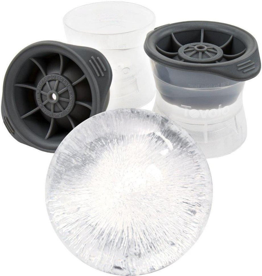 Tovolo - 2.5" Sphere Charcoal Ice Molds, Set of 2 - TV80-9697