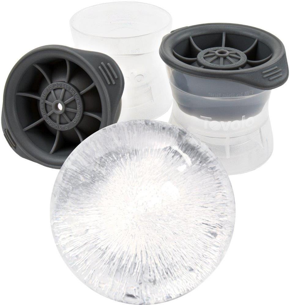 Tovolo - 2.5" Sphere Charcoal Ice Molds, Set of 2 - TV80-9697
