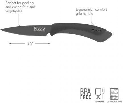 Tovolo - 5" Charcoal Comfort Grip Slicing Knife - TV14008-200