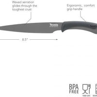 Tovolo - 8.5" Oyster Grey Slicing Knife - TV14013-201