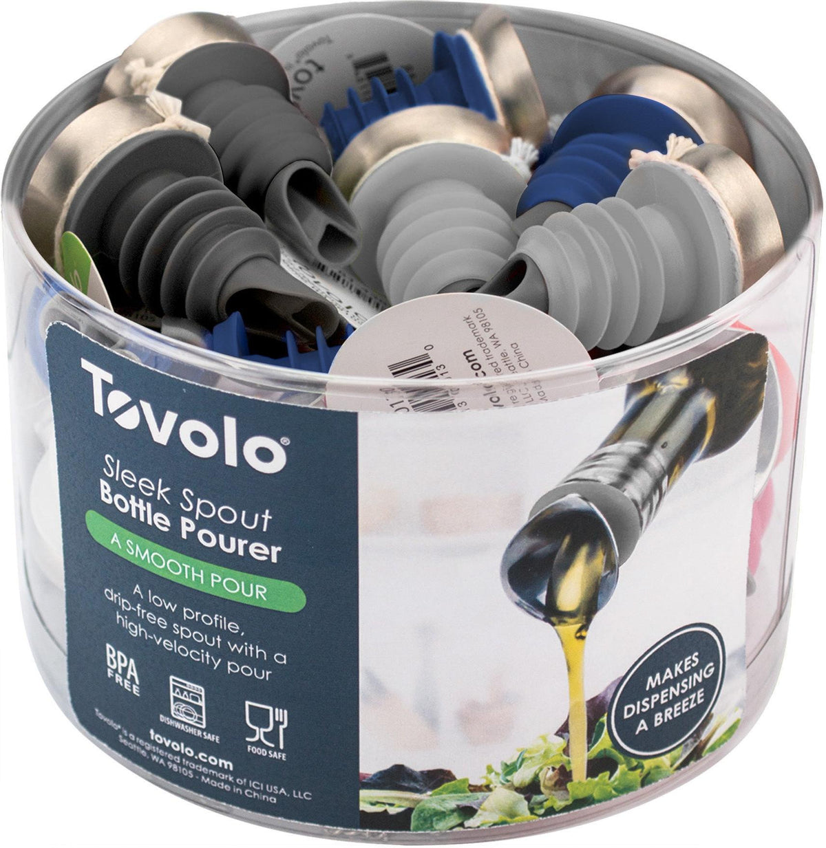 Tovolo - Assorted Sleek Pouring Spout, Pack of 24 - TV56007-999
