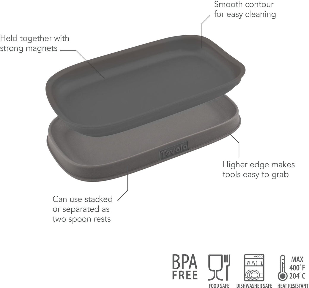 Tovolo - Charcoal Double Spoon Rest - TV50004-200