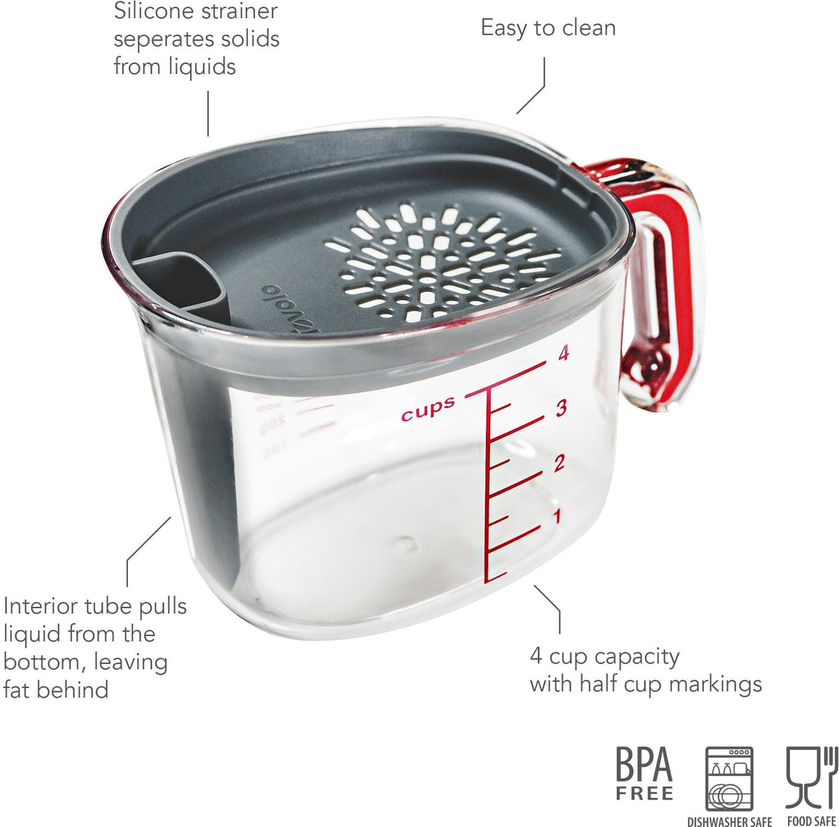 Tovolo - Charcoal Gravy Strainer & Fat Separator - TV26028-200