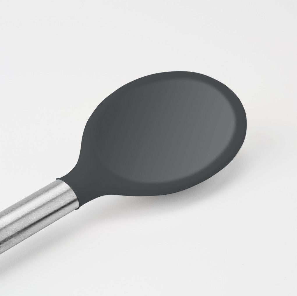 Tovolo - Charcoal Silicone Stainless Steel Handle Mixing Spoon - TV81-9011