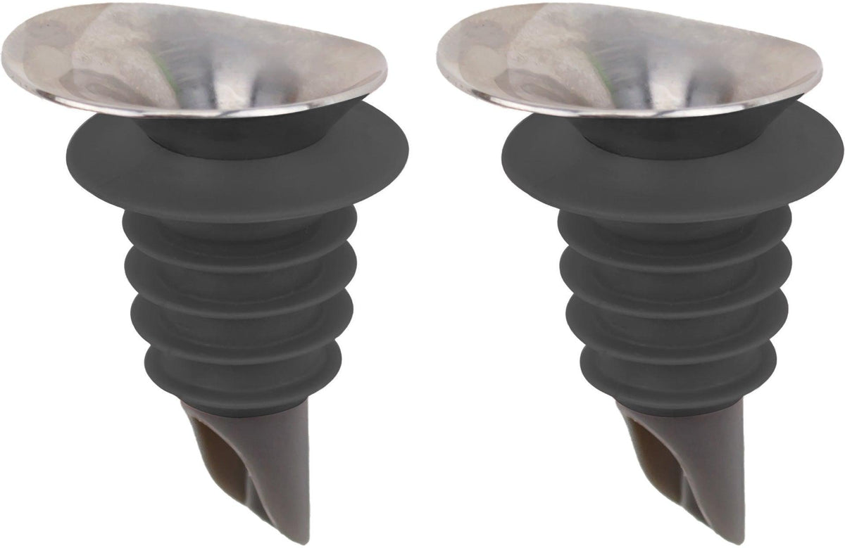 Tovolo - Charcoal Sleek Pouring Spout, Set of 2 - TV56005-200